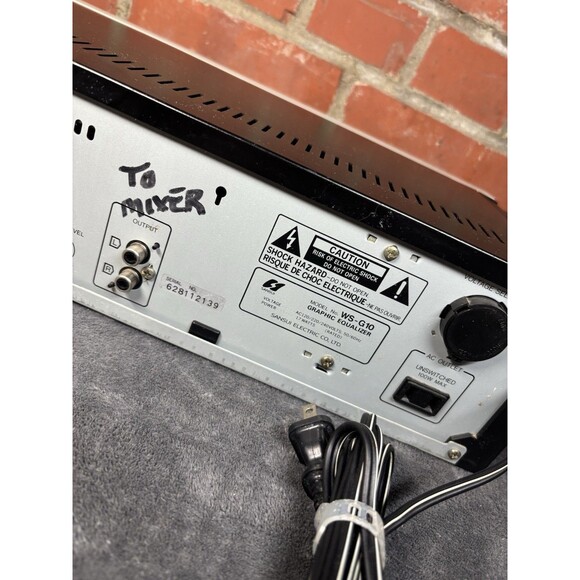Vintage SANSUI WS-G10 Stereo Graphic Equalizer Has Power UNTESTED PARTS/REPAIR - Picture 7 of 10